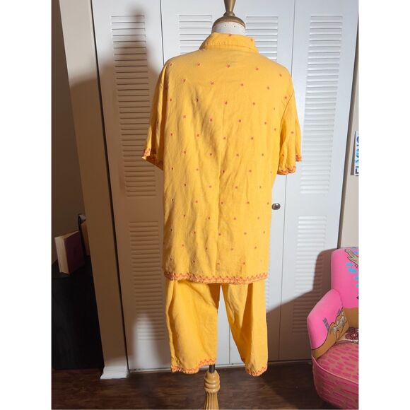 Denim & Co | Women’s | Short’s Outfit | L | Y2K Creamsicle Two Piece Set - Picture 5 of 6